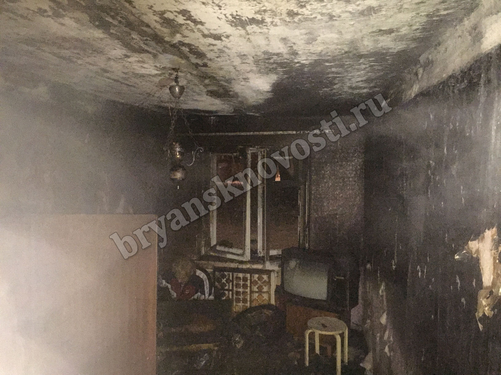В Новозыбкове пожилой горожанин не заметил пожар в своей квартире
