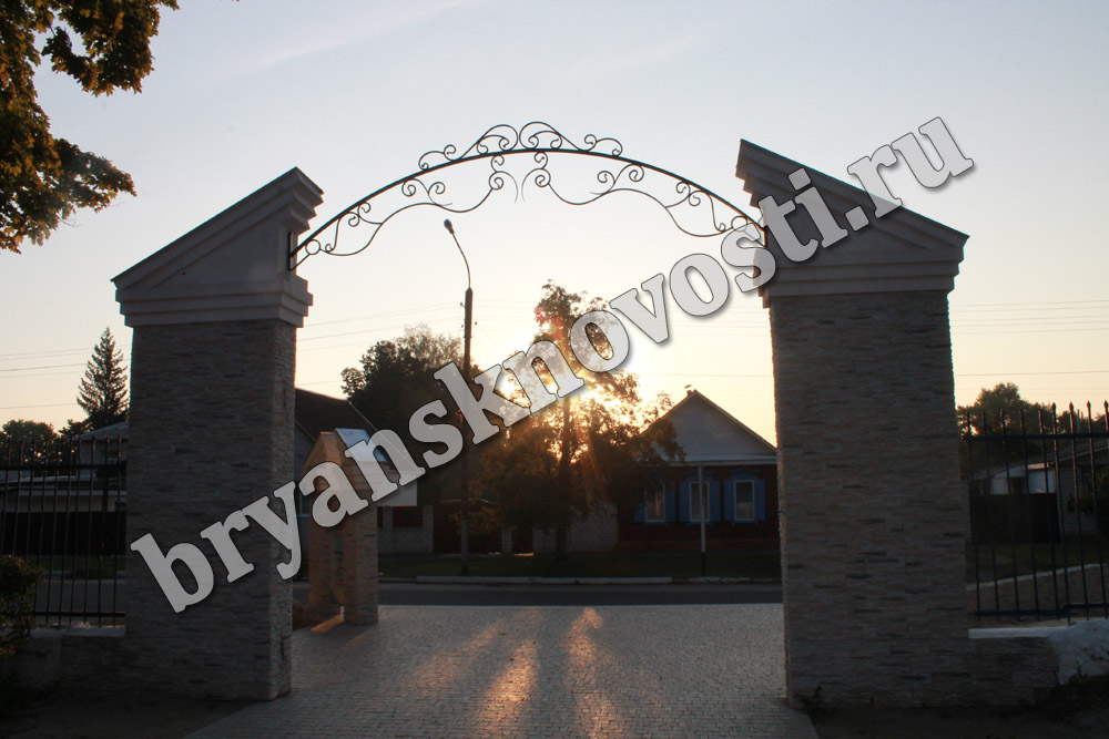 В Новозыбкове новые ворота в городской парк обошлись почти вдвое дешевле демонтированных