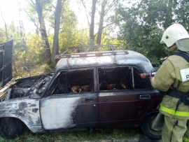 В Новозыбкове пенсионер едва не сгорел в «жигулях»