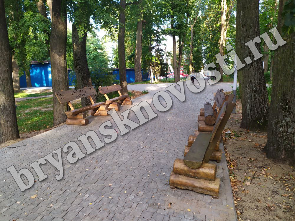 В парке Новозыбкова идёт ремонт