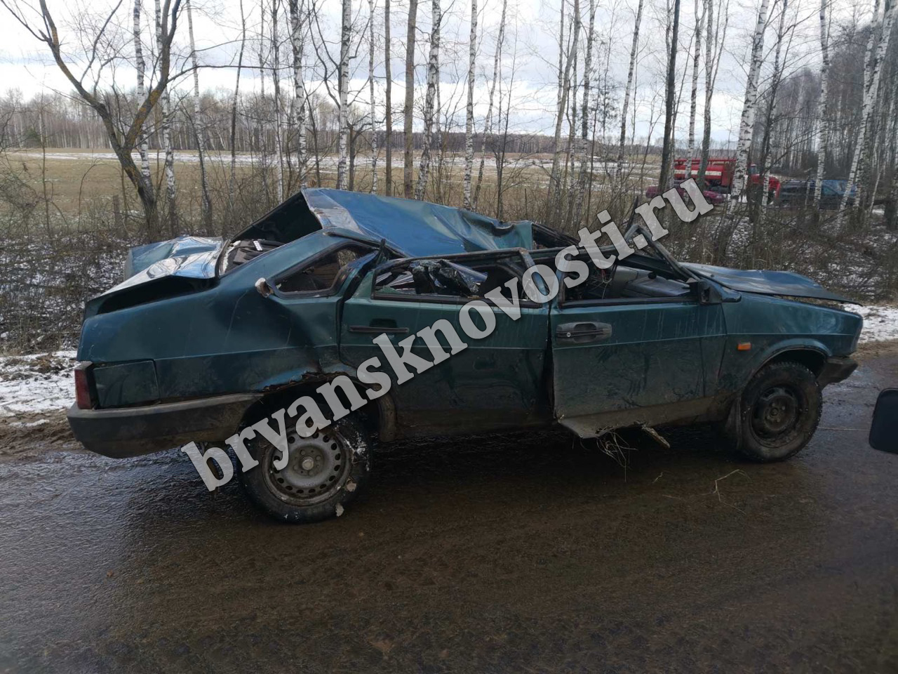 Дорожная авария под Климово: водитель погиб, пассажирка в реанимации