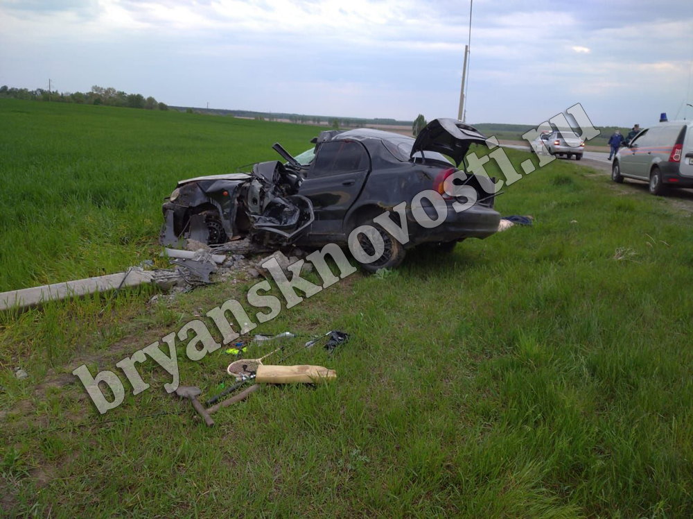 В Новозыбковском районе в дорожной аварии погиб человек