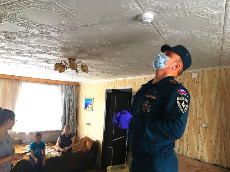 В Новозыбкове состоялась практическая тренировка по срабатыванию автономных дымовых пожарных извещателей