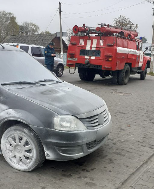 В Новозыбкове сгорела очередная машина