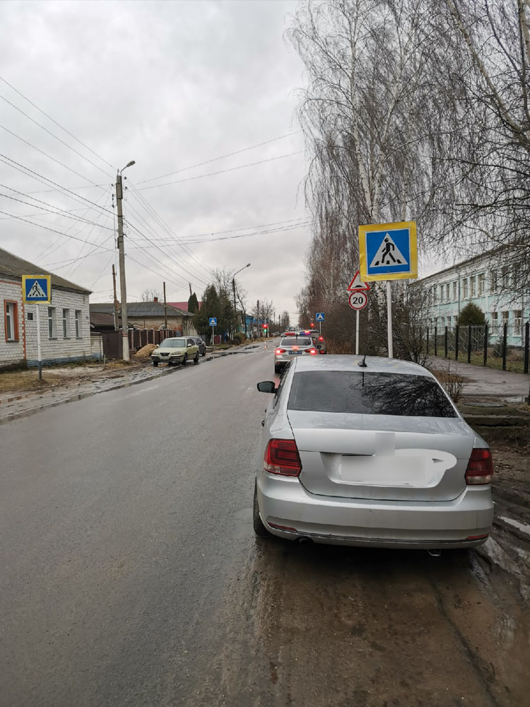 Красноречивое фото у пешеходного перехода опубликовали в Новозыбкове
