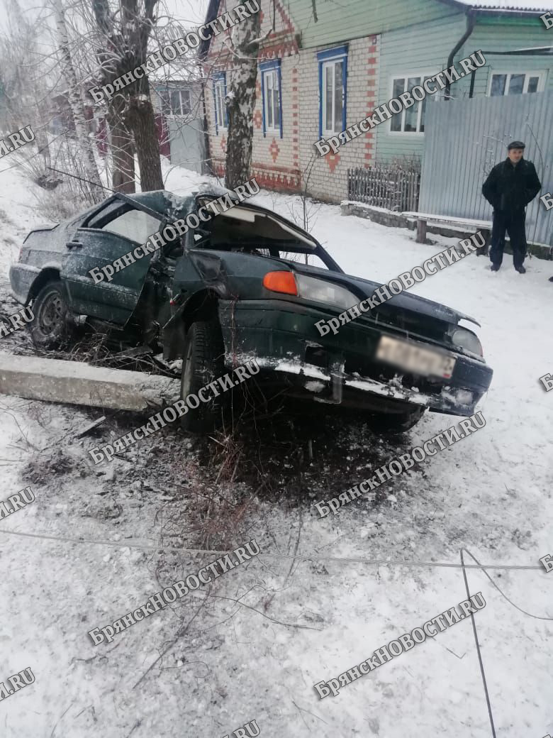 Устроивший столбопад в Новозыбкове водитель шел на обгон