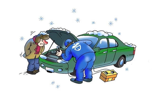 В Новозыбкове водители повеселили советами в мороз