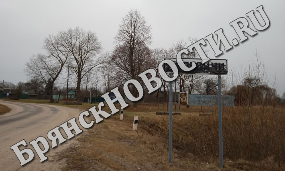 В Новозыбковском округе сняли испорченный указатель