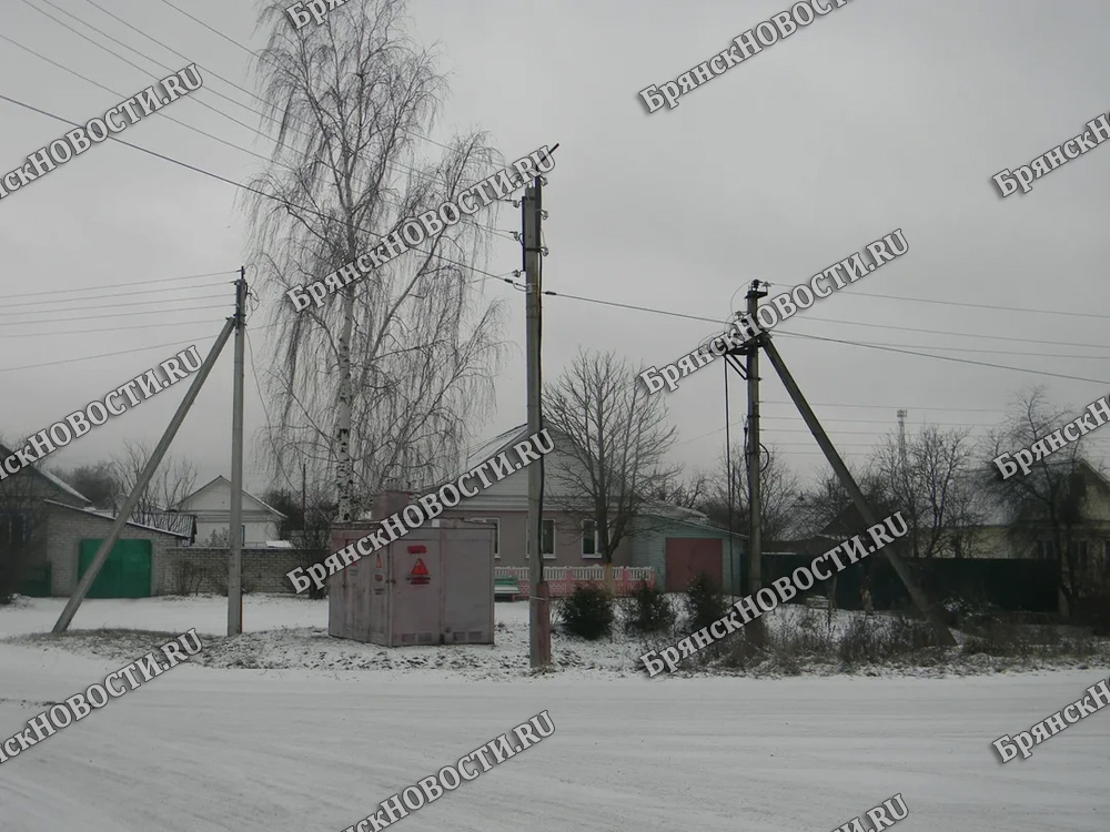 Без электроснабжения остались улицы и дома в Новозыбкове сегодня ночью
