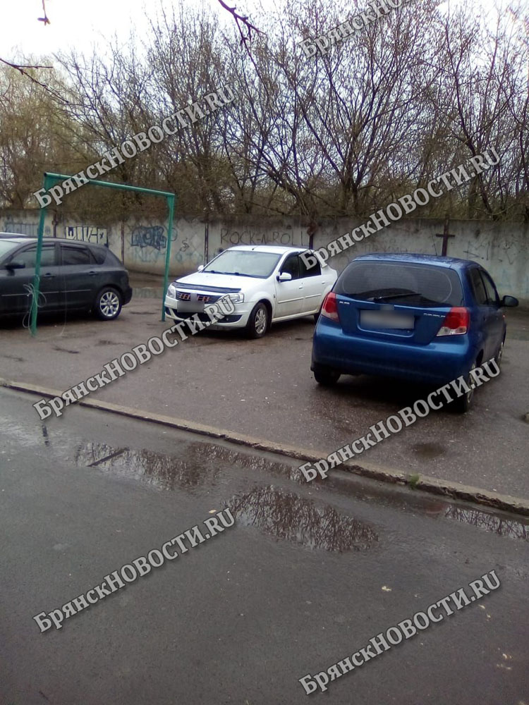 В Новозыбкове автомобили захватили двор