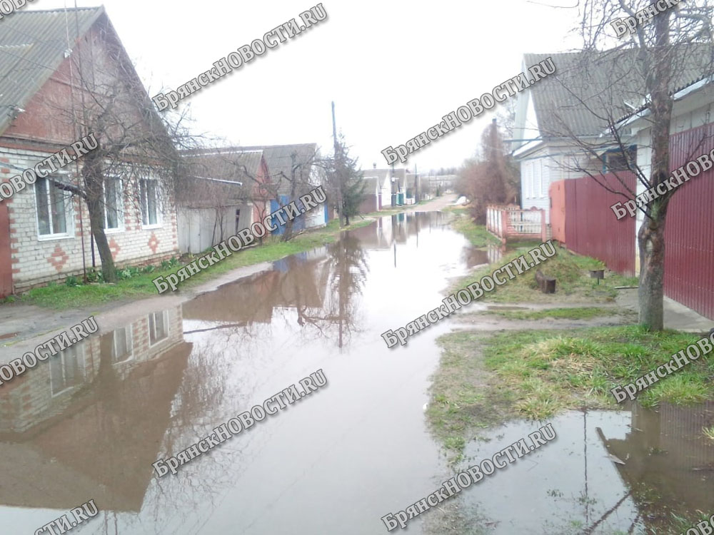 В Новозыбкове затопило улицу