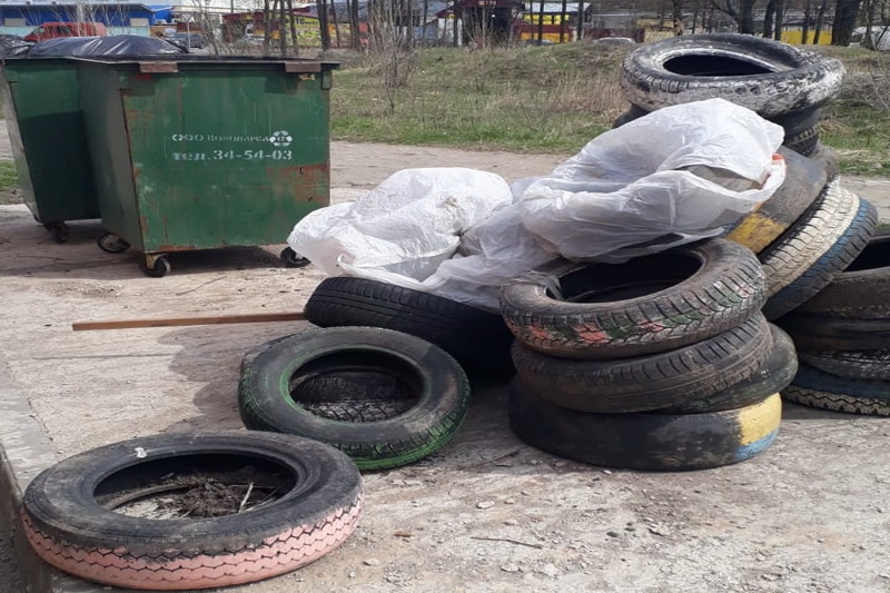 В Брянской области можно бесплатно сдать шины от машины