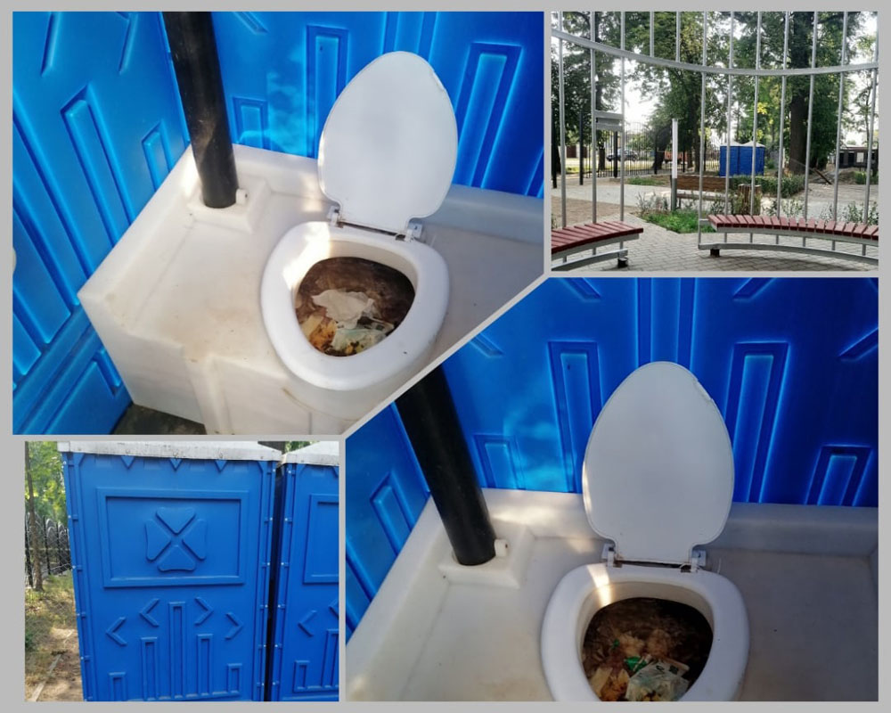 Четверо суток в Новозыбкове готовили ответ насчет вонючих туалетов в парке