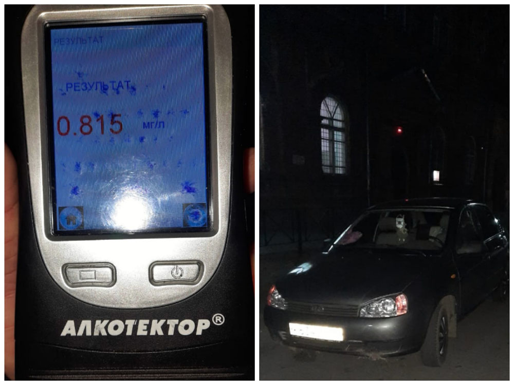 Сегодня ночью в Новозыбкове остановили пьяную женщину за рулем автомобиля