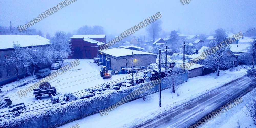 Снегопад оставил без света микрорайон в Новозыбкове