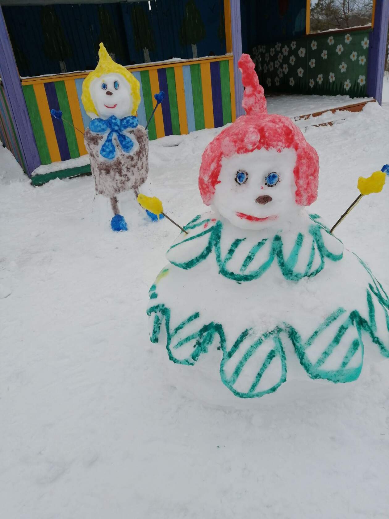 Первый снежный городок построили в Новозыбковском округе