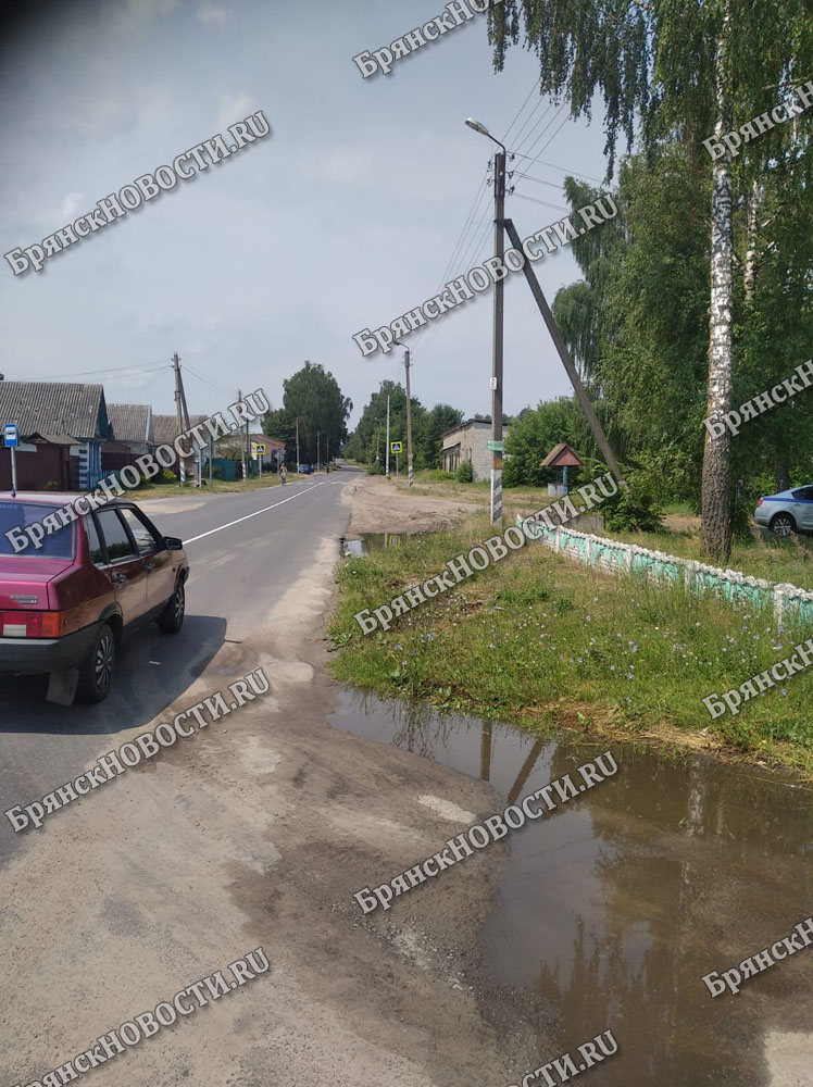В Новозыбкове разыскивают снесшего забор водителя