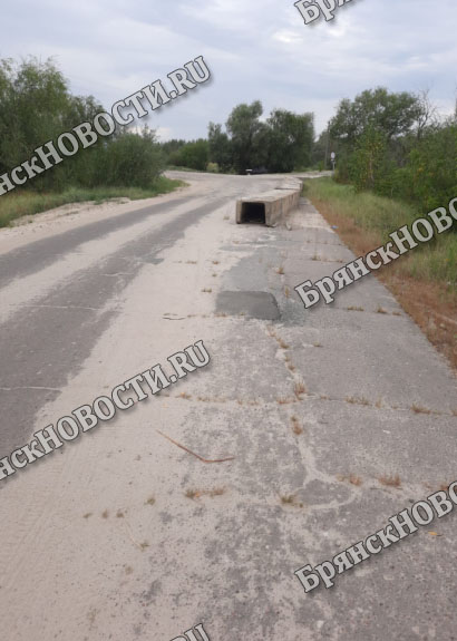 Водителей предупредили о ловушке перед мостом в селе под Новозыбковом