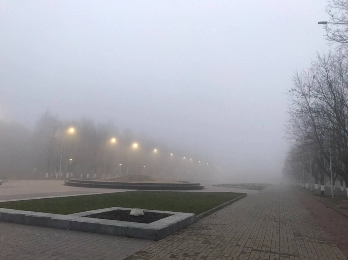 Утром четверга Брянск окутал густой туман