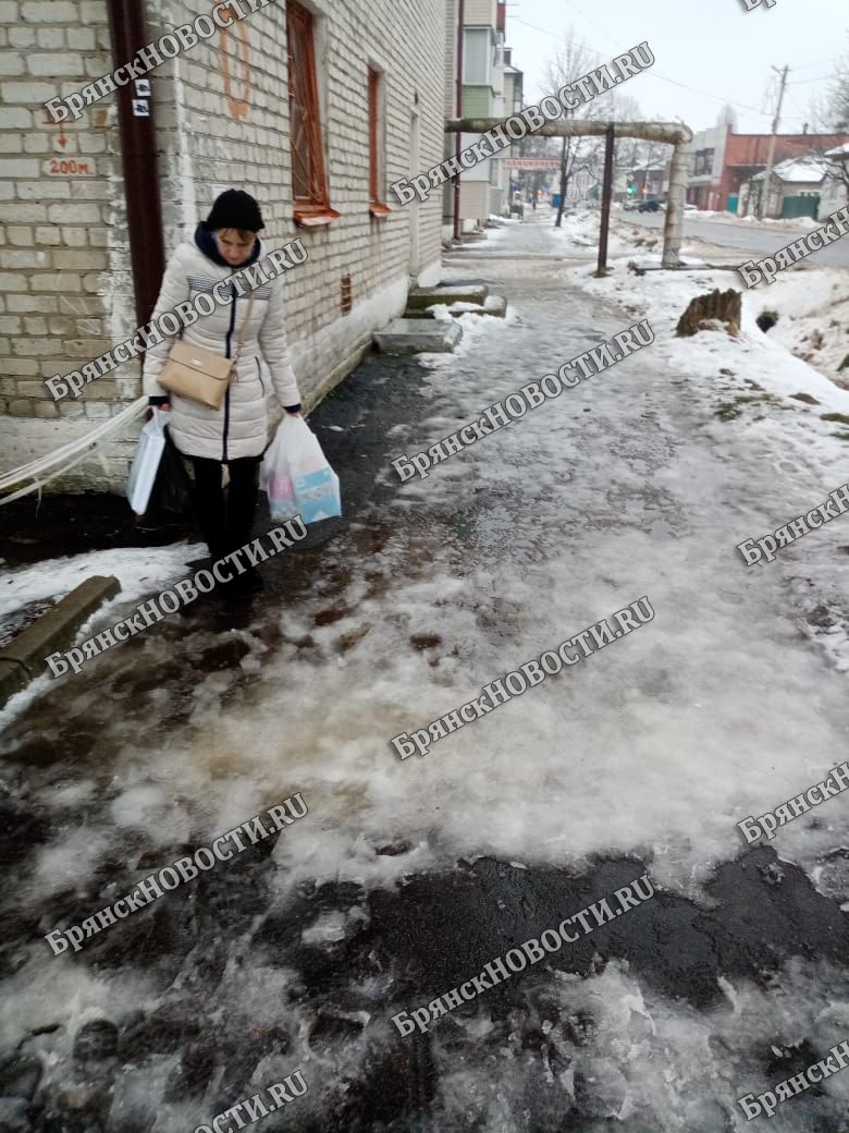 «С климатическими качелями мы все тонем». Главный коммунальщик Новозыбкова назвал причину залитых водой тротуаров