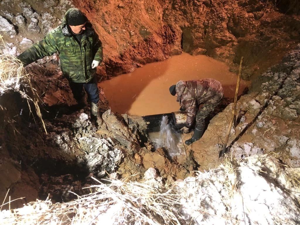 На водопроводе в Новозыбкове сегодня зафиксировали два новых порыва