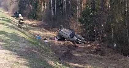 Три автомобиля оказались в кювете на трассе М-3 в Навлинском районе Брянской области
