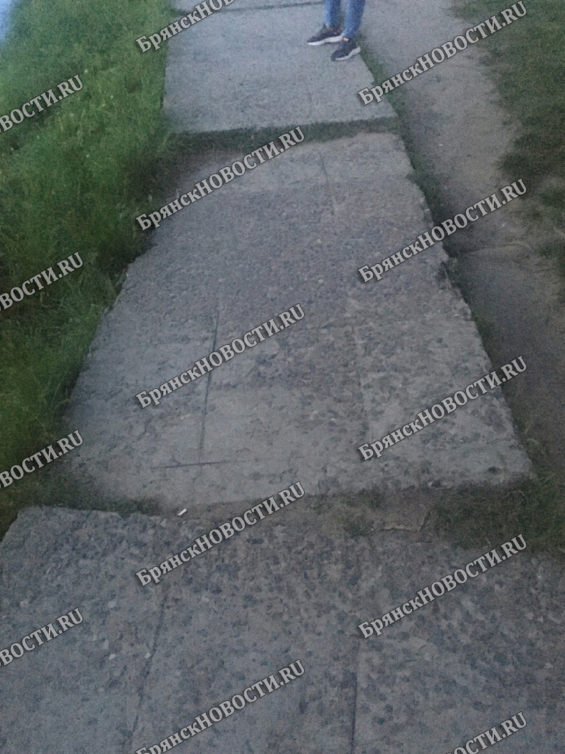 Жители Новозыбкова показали убитый тротуар на набережной