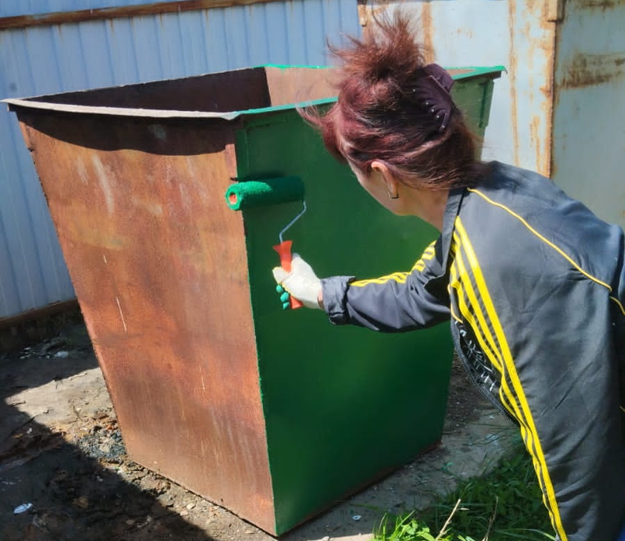 Почти десять тысяч накопителей для сбора отходов покрасят в Брянской области