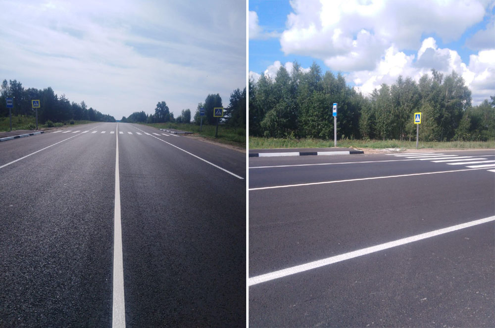 В Брянской области отремонтирован участок автодороги «Брянск-Новозыбков» – Климово