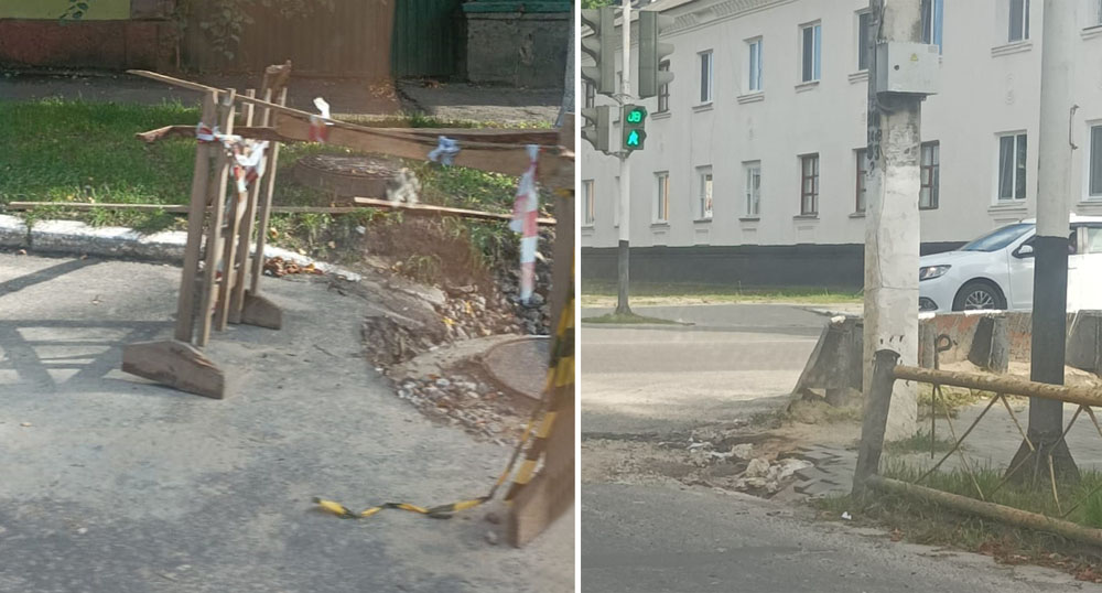 Красивейшая улица в Новозыбкове превращается в место постоянных раскопок