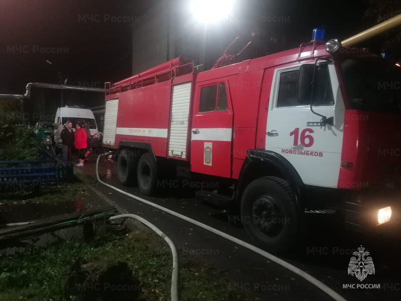 При пожаре в Новозыбкове погиб мужчина