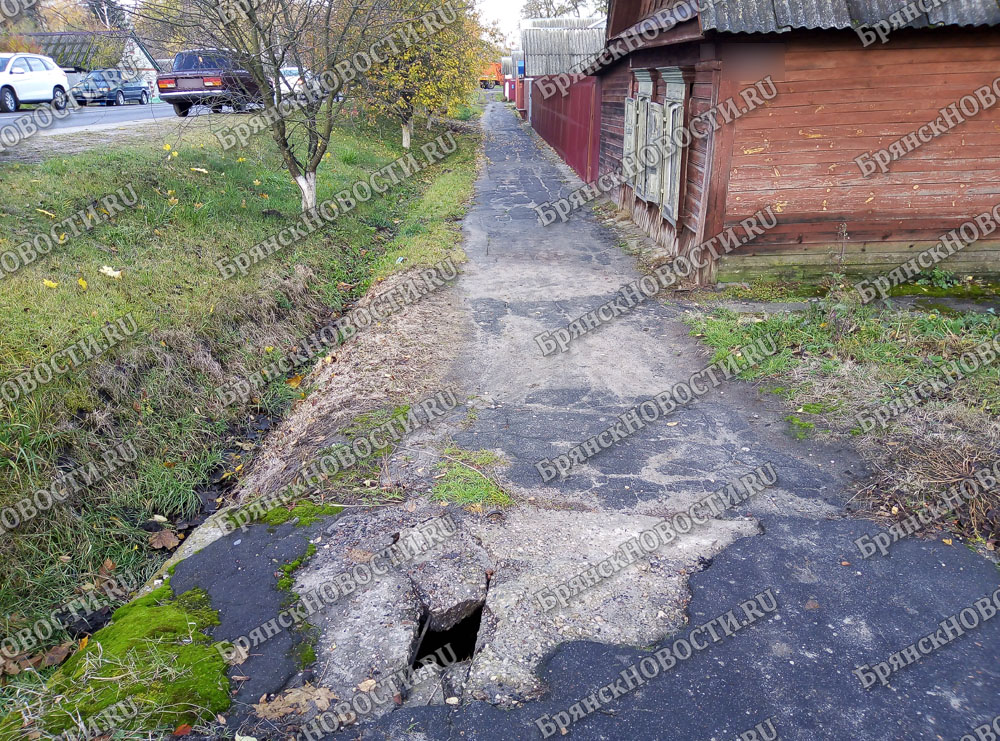 В Новозыбкове продырявился еще один мостик