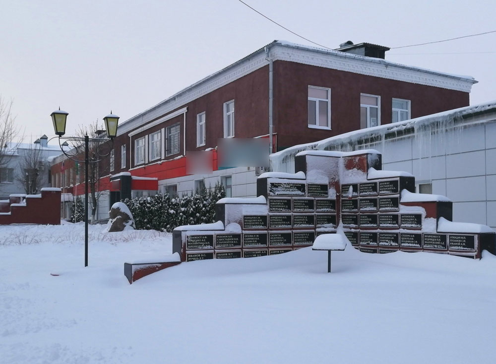 Аллея Славы в Новозыбкове закрыта снегом и сосульками