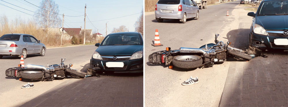 В Новозыбкове в дорожной аварии травмирован мотоциклист