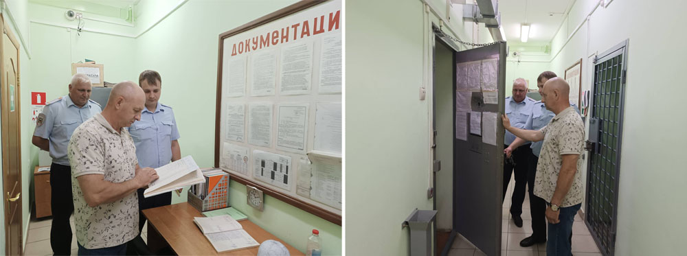 В Новозыбкове общественники проверили изолятор временного содержания в полиции