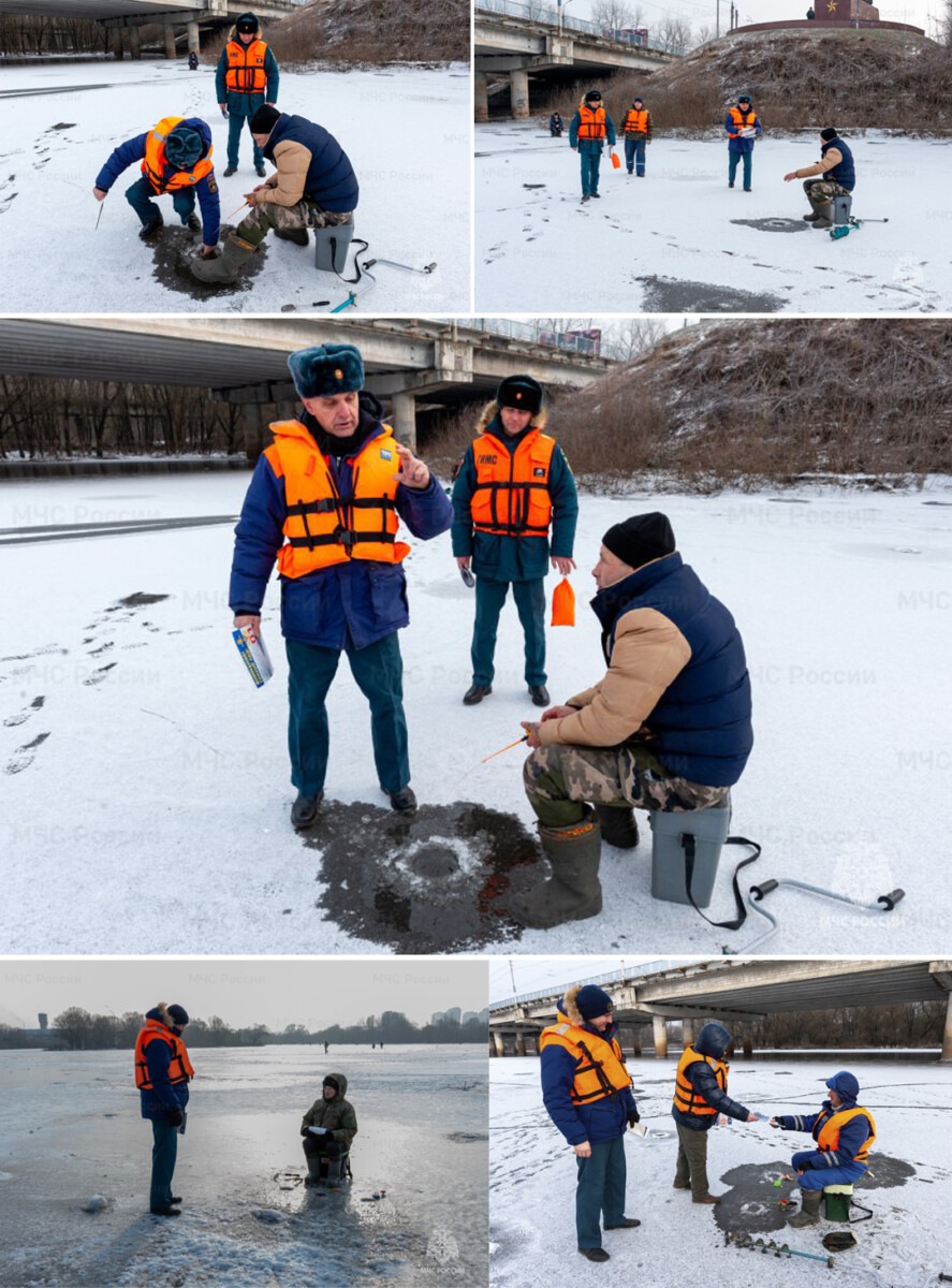 Рыбаки вновь вышли на немного окрепший лед водоемов Брянской области