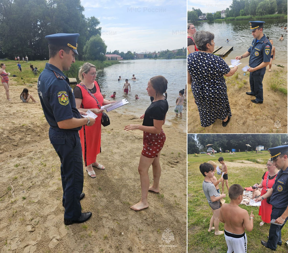 В Новозыбкове сотрудники МЧС рассказали о запрете купания на необорудованных пляжах