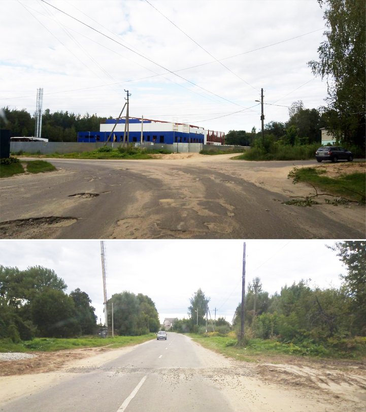 Разрушается дорога к будущему комплексу с бассейном в Новозыбкове