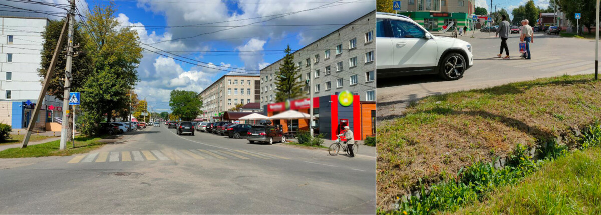 На улице Первомайской в Новозыбкове стерлась краска на переходах
