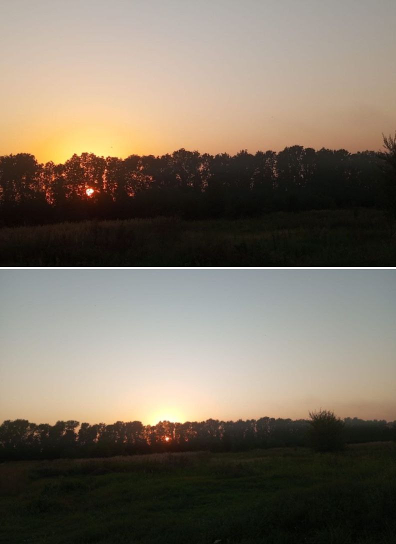 Последний закат минувшего лета в Брянской области