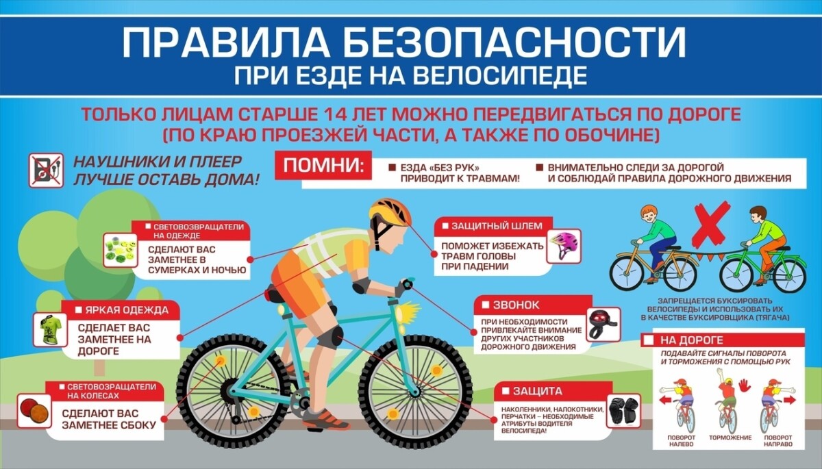 Госавтоинспекторы МО МВД России «Новозыбковский» напоминают о правилах безопасности при езде на велосипеде