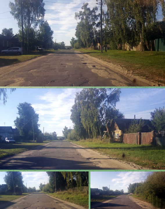 Дорога в селе Новозыбковского округа стала похожа на стиральную доску