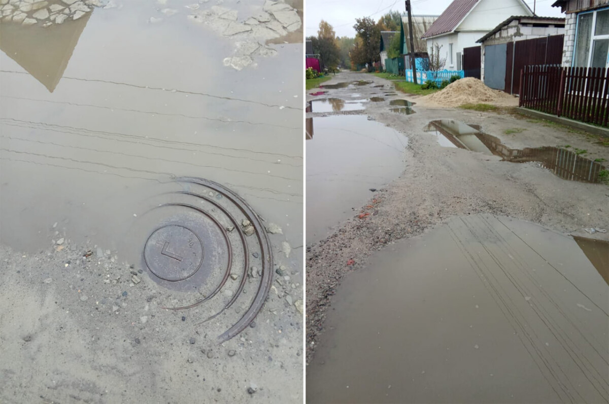 В Новозыбкове жители продолжают называть адреса разбитых дорог