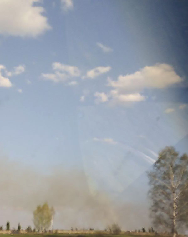 У Покровского кладбища в Новозыбкове сжигают отходы