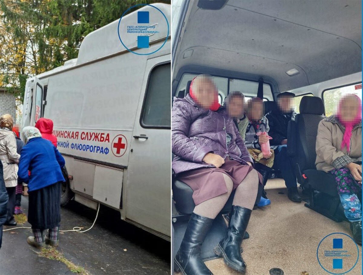 Выездной флюорограф Новозыбковской ЦРБ работает в Климовском районе