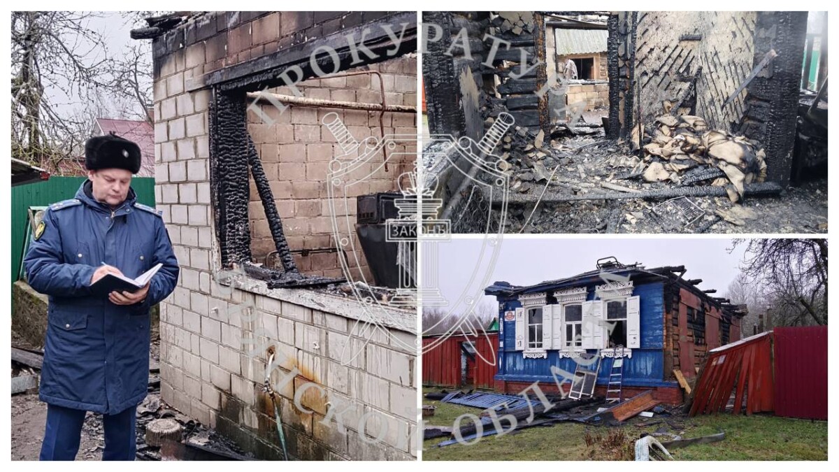 В Злынке сгорел дом и погибли супруги