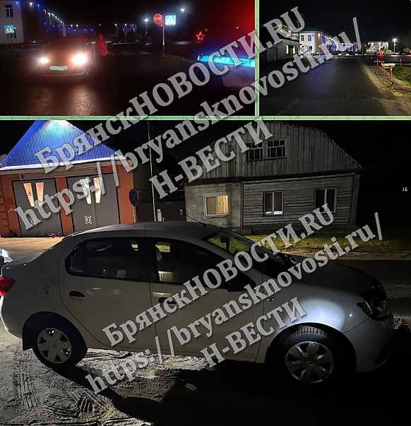 В Злынке автомобиль сбил женщину на дороге