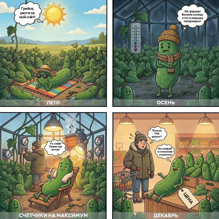 Огурцы и картофель в декабре 2025 года стоили дешевле, чем в конце 2024 года