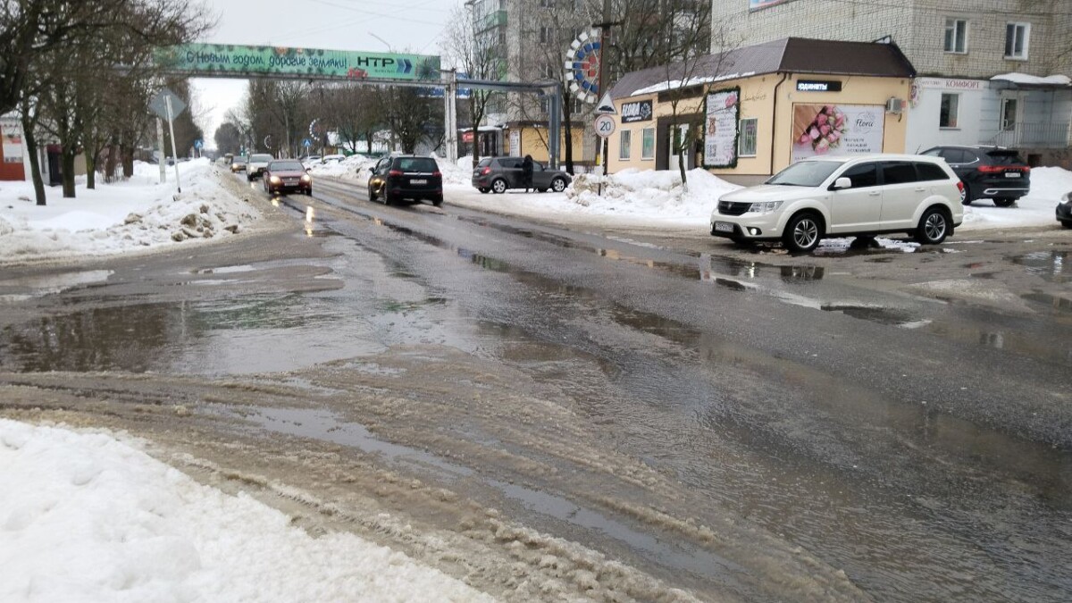 Дороги «поплыли» в Новозыбкове