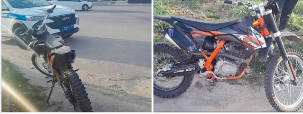 Еще один мотоциклист, не имеющий прав, остановлен в Новозыбкове